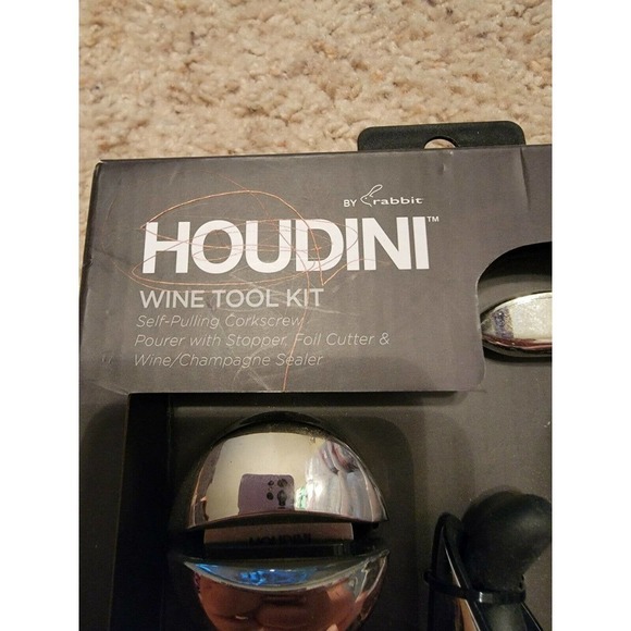 HOUDINI Houdini 4-Piece Wine Tool Kit Silver - Picture 2 of 5